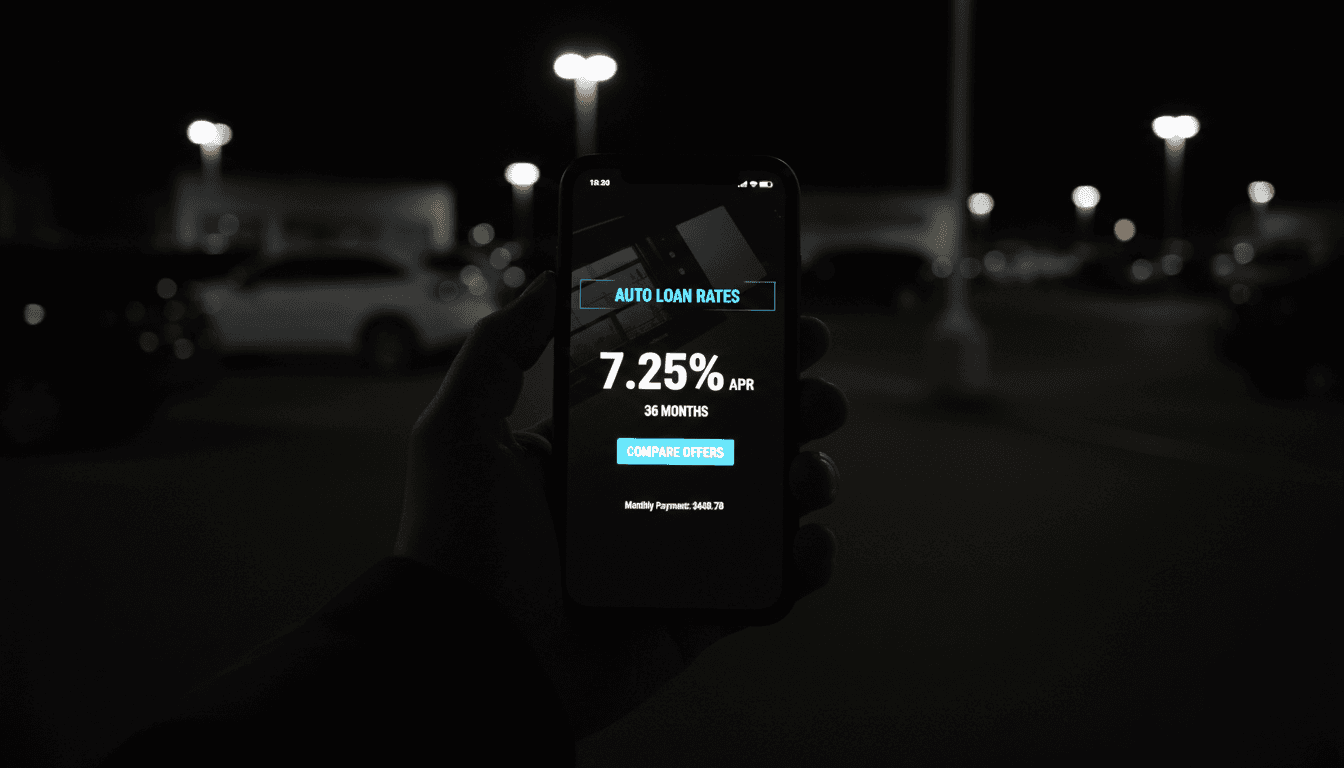 Interest rate negotiation on smartphone