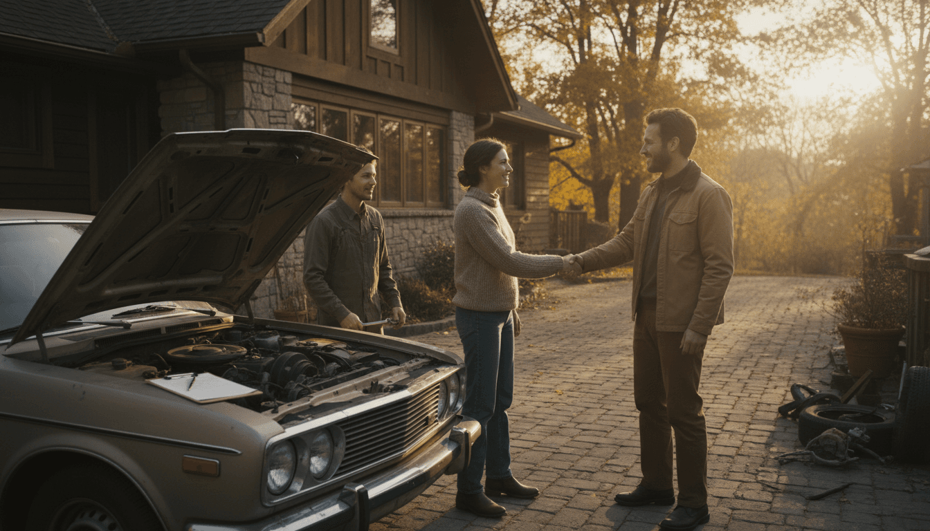 Private-party vehicle transaction support