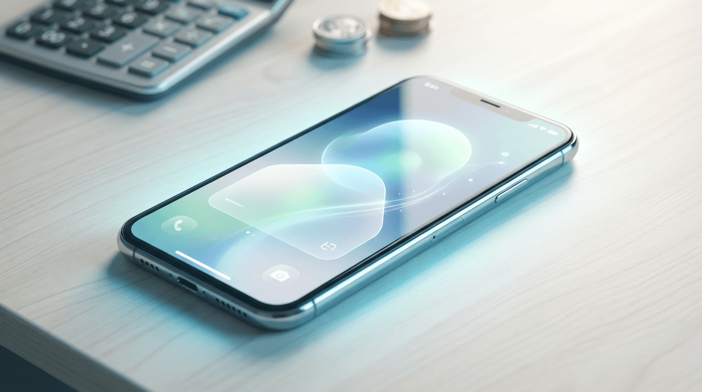 Negotiating interest rate on a car loan using a smartphone calculator